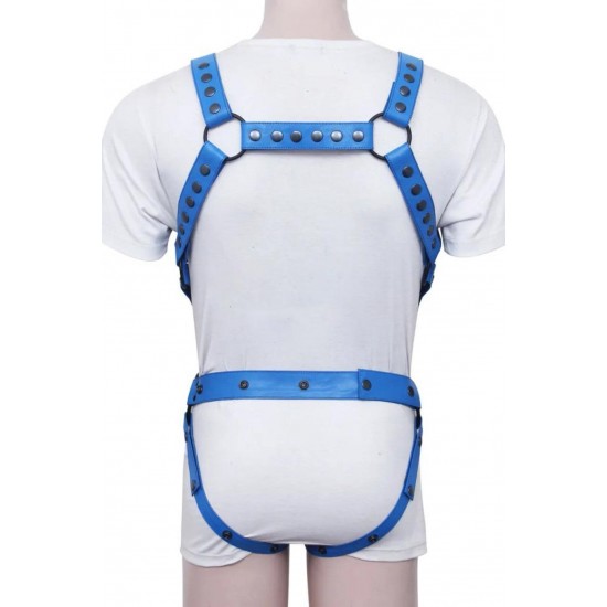 Men's Real Leather Jockstrap with Leather Harness, Fetish, Club Leather Underwear, Sexy Thong, Adult, Codpiece, Men Fashion Wear 