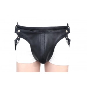 Men's Real Leather Jockstrap, Fetish, Club Leather Underwear, Sexy Thong, Adult, Codpiece, Fetish Underwear, Men Leather Underwear