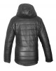 Women Quilted Real Leather Jacket with Hood, Classic Handmade Vintage Fashion Wear