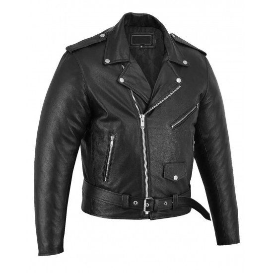 Classic Real Leather Motorbike Jacket for Men Rider Motorcycle Jacket Handmade Moto Outerwear Vintage Style Racing Biker Jacket