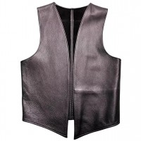 Men Real Leather Bartender Vest Cowhide Bar Waistcoat Open Front Vintage Style, Handmade – Gay Bar Vest, Bar Waistcoat Durability and Style