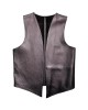 Men Real Leather Bartender Vest Cowhide Bar Waistcoat Open Front Vintage Style, Handmade – Gay Bar Vest, Bar Waistcoat Durability and Style