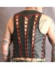 Men Real Leather Bartender Vest Cowhide Bar Waistcoat Open Front Vintage Style, Handmade – Gay Bar Vest, Bar Waistcoat Durability and Style