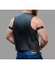 Men Real Leather Bartender Vest Cowhide Bar Waistcoat Open Front Vintage Style, Handmade – Gay Bar Vest, Bar Waistcoat Durability and Style 