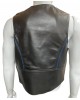 Men Real Leather Bartender Vest Cowhide Bar Waistcoat Open Front Vintage Style, Handmade – Gay Bar Vest, Bar Waistcoat Durability and Style