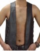 Men Real Leather Bartender Vest Cowhide Bar Waistcoat Open Front Vintage Style, Handmade – Gay Bar Vest, Bar Waistcoat Durability and Style