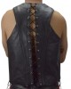 Men Real Leather Bartender Vest Cowhide Bar Waistcoat Open Front Vintage Style, Handmade – Gay Bar Vest, Bar Waistcoat Durability and Style