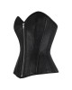 Handmade Leather Overbust Corset, Gothic Steel Boned Waist Trainer