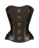 Women Real Leather Corset Overbust Handmade Brown Genuine Leather Corset, Heavy Duty Steel Boned Waist Gothic Luxury and Stylish