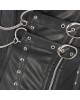 Women Real Leather Corset Overbust Handmade Black Genuine Leather Corset, Heavy Duty Steel Boned Waist Gothic Luxury and Stylish