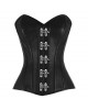 Women Real Leather Corset Overbust Handmade Black Genuine Leather Corset, Heavy Duty Steel Boned Waist Gothic Luxury and Stylish