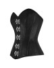 Women Real Leather Corset Overbust Handmade Black Genuine Leather Corset, Heavy Duty Steel Boned Waist Gothic Luxury and Stylish