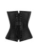 Women Real Leather Corset Overbust Handmade Black Genuine Leather Corset, Heavy Duty Steel Boned Waist Gothic Luxury and Stylish
