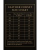 Women Real Leather Corset Overbust Handmade Black Genuine Leather Corset, Heavy Duty Steel Boned Waist Gothic Luxury and Stylish