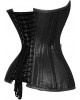 Women Real Leather Corset Overbust Handmade Black Genuine Leather Corset, Heavy Duty Steel Boned Waist Gothic Luxury and Stylish