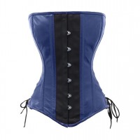 Women Real Leather Corset Overbust Handmade Black Genuine Leather Corset, Heavy Duty Steel Boned Waist Gothic Luxury and Stylish