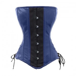 Women Real Leather Corset Overbust Handmade Black Genuine Leather Corset, Heavy Duty Steel Boned Waist Gothic Luxury and Stylish