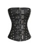 Women Real Leather Corset Overbust Handmade Black Genuine Leather Corset, Heavy Duty Steel Boned Waist Gothic Luxury and Stylish