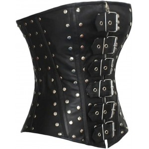 Women Real Leather Corset Overbust Handmade Black Genuine Leather Corset, Heavy Duty Steel Boned Waist Gothic Luxury and Stylish
