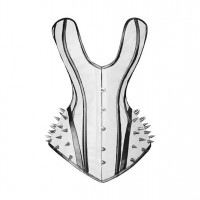 Women Real Leather Corset Overbust Handmade White Genuine Leather Corset, Heavy Duty Steel Boned Waist Gothic Luxury and Stylish