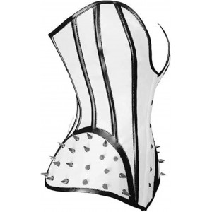 Women Real Leather Corset Overbust Handmade White Genuine Leather Corset, Heavy Duty Steel Boned Waist Gothic Luxury and Stylish