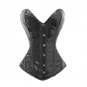 Women Real Leather Corset Overbust Handmade Black Genuine Leather Corset, Heavy Duty Steel Boned Waist Gothic Luxury and Stylish