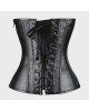 Women Real Leather Corset Overbust Handmade Black Genuine Leather Corset, Heavy Duty Steel Boned Waist Gothic Luxury and Stylish