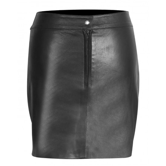 Super Soft Classic Leather Skirt Premium Quality Genuine Leather Skirt, Luxury with Our Handmade Leather Skirt, Black, Women