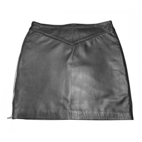 Super Soft Classic Leather Skirt Premium Quality Genuine Leather Skirt, Luxury with Our Handmade Leather Skirt, Black, Women