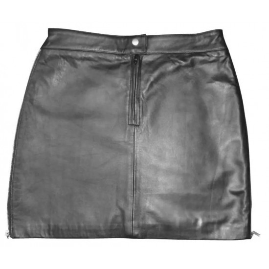 Super Soft Classic Leather Skirt Premium Quality Genuine Leather Skirt, Luxury with Our Handmade Leather Skirt, Black, Women