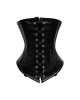 Women Real Leather Corset Underbust Handmade Black Genuine Leather Corset, Heavy Duty Steel Boned Waist Gothic Luxury and Stylish