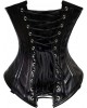 Women Real Leather Corset Underbust Handmade Black Genuine Leather Corset, Heavy Duty Steel Boned Waist Gothic Luxury and Stylish