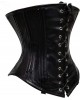 Women Real Leather Corset Underbust Handmade Black Genuine Leather Corset, Heavy Duty Steel Boned Waist Gothic Luxury and Stylish