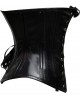 Women Real Leather Corset Underbust Handmade Black Genuine Leather Corset, Heavy Duty Steel Boned Waist Gothic Luxury and Stylish