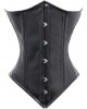 Women Real Leather Corset Underbust Handmade Black Genuine Leather Corset, Heavy Duty Steel Boned Waist Gothic Luxury and Stylish
