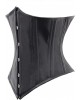 Women Real Leather Corset Underbust Handmade Black Genuine Leather Corset, Heavy Duty Steel Boned Waist Gothic Luxury and Stylish