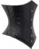 Women Real Leather Corset Underbust Handmade Black Genuine Leather Corset, Heavy Duty Steel Boned Waist Gothic Luxury and Stylish