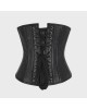 Women Real Leather Corset Underbust Handmade Black Genuine Leather Corset, Heavy Duty Steel Boned Waist Gothic Luxury and Stylish