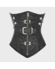 Women Real Leather Corset Underbust Handmade Black Genuine Leather Corset, Heavy Duty Steel Boned Waist Gothic Luxury and Stylish