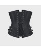 Women Real Leather Corset Underbust Handmade Black Genuine Leather Corset, Heavy Duty Steel Boned Waist Gothic Luxury and Stylish
