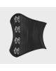 Women Real Leather Corset Underbust Handmade Black Genuine Leather Corset, Heavy Duty Steel Boned Waist Gothic Luxury and Stylish