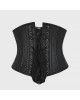Women Real Leather Corset Underbust Handmade Black Genuine Leather Corset, Heavy Duty Steel Boned Waist Gothic Luxury and Stylish