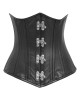 Women Real Leather Corset Underbust Handmade Black Genuine Leather Corset, Heavy Duty Steel Boned Waist Gothic Luxury and Stylish