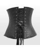 Women Real Leather Corset Underbust Handmade Black Genuine Leather Corset, Heavy Duty Steel Boned Waist Gothic Luxury and Stylish