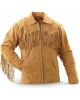 Men's Fringes Western Suede Leather Jacket, Traditional Cowboy Native American Jacket, Cowboy Fashion Leather Jacket
