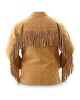 Men's Fringes Western Suede Leather Jacket, Traditional Cowboy Native American Jacket, Cowboy Fashion Leather Jacket