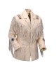 Men's Western Fashion Cowboy Real Leather Jacket Native American Wears Fringed & Beaded Jacket